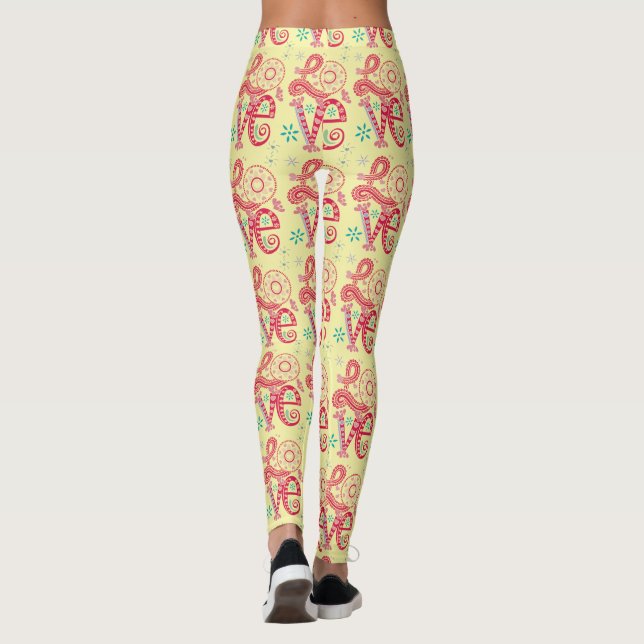 Legging Hippie Groovy - Sinal de Amor Thunder_Cove (Verso)