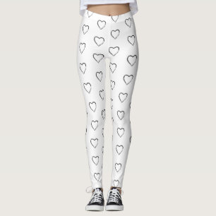 Legging Hipster na moda do Grunge preto da forma do