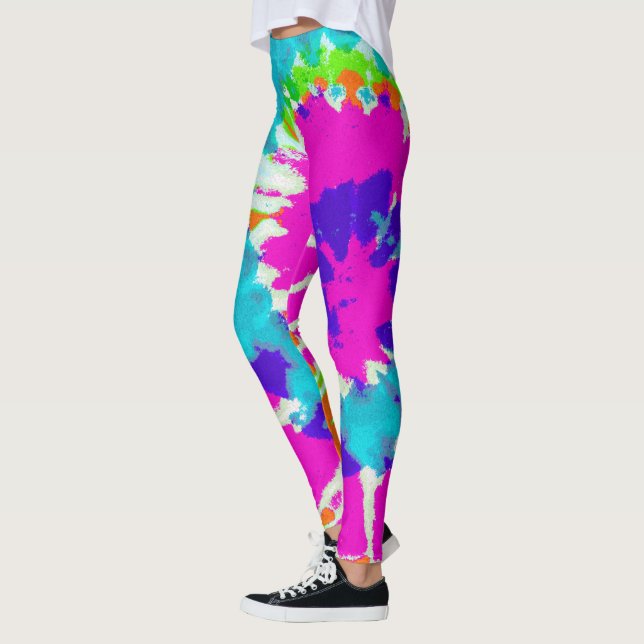 Legging holiES - Estilo de Batik Espiral de Energia (Esquerda)