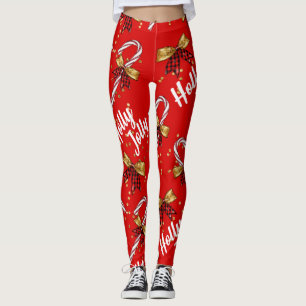 Legging Holly Jolly Candy Cane Cristmas
