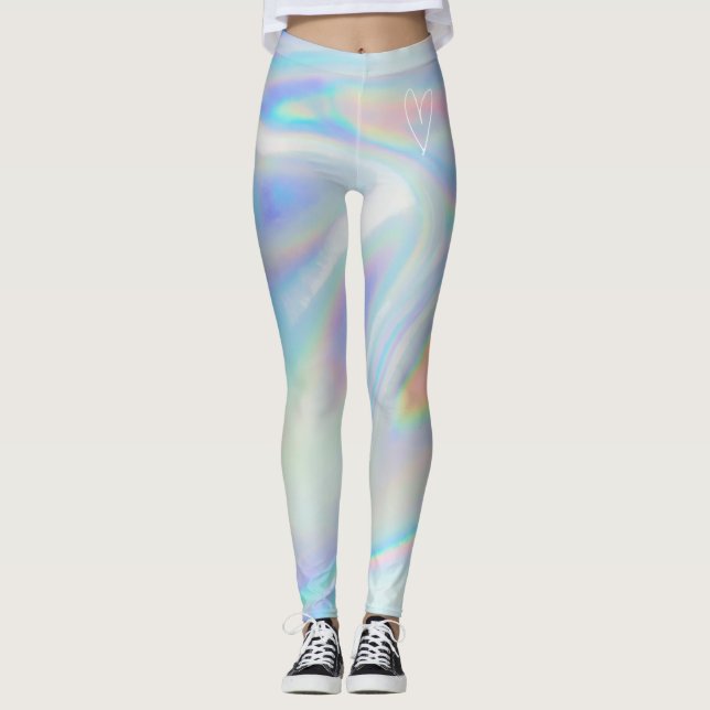 Legging Holografia de prata retrorreflectora | Leguminosas (Frente)