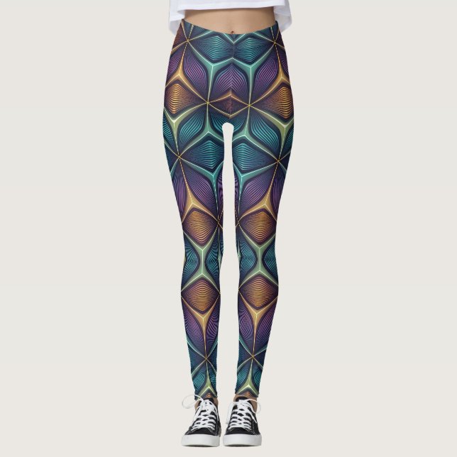 Legging Holographic Morphing 3D Pattern | Seamless (Frente)