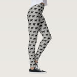 Legging Holstein Cow Silhouettes Padrão Negro e Cinza<br><div class="desc">Cinzas de Silhueta de Vaca Holstein Negra e Leggings de Padrão Negra. Leggings bonitas para amantes de vacas. Divertido para a academia, classe de ioga, ou só relaxando em casa. Veja o Doodle World da Jenn para leggings e produtos de silhueta animal ainda mais incomuns.</div>