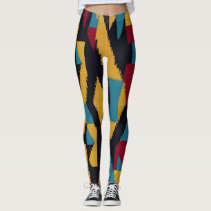Legging Homenagem nativa americana ao Abstrato 01