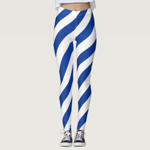 Legging Honduras National Flag Colors Diagonal Strike
