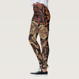 Legging Honeysuckle, um design de colheita William Morris