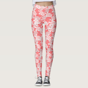 Legging Honu Sea Turtle Havaiana Aloha Guava