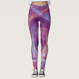 Legging Ho'oponopono Purple Smoke