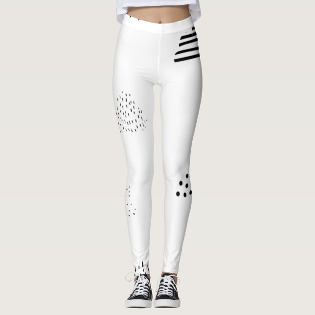 Legging Horizontal, Cinza Média (Frente)
