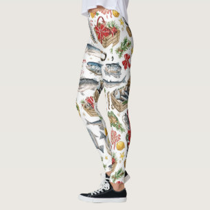 Legging Horto de Natal de pesca