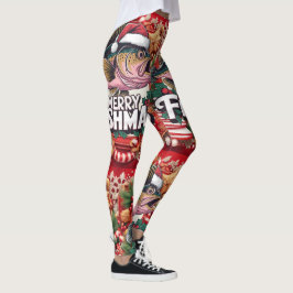 Legging Horto de Natal de pesca