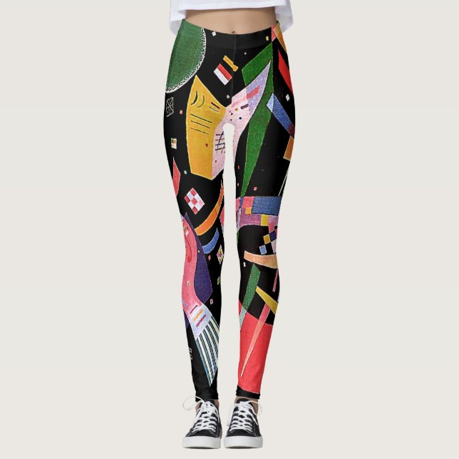 Legging HotLeggings - design abstrato - Kandinsky (Frente)