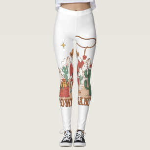 Legging Howdy Santa Claus Cowboy Ocidental Pj Paja