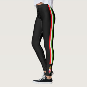 Legging Hungria listra a bandeira