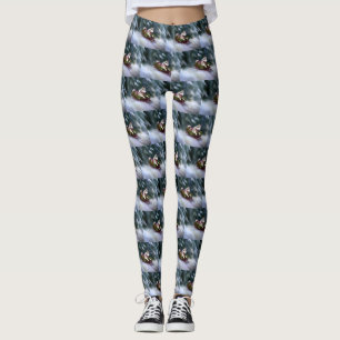 Legging Husky Siberiano Natal neve inverno
