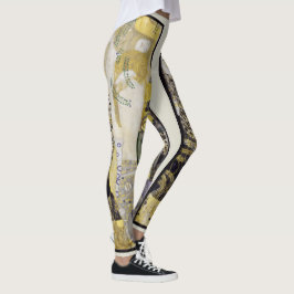 Legging Hydra (serpentes d'água I) por Gustav Klimt