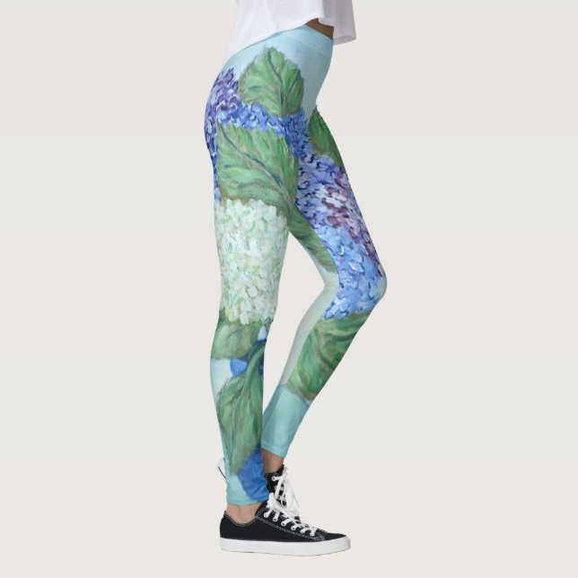 Legging Hydrangea Painting (Direita)