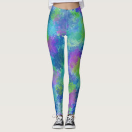 Legging Hydrangeas Abstrato