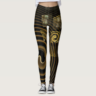 Legging Hypnosis Abstrato Art