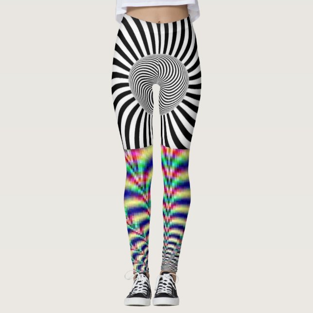 Legging Hypnotic bonito e projeto de Psychodelic (Frente)