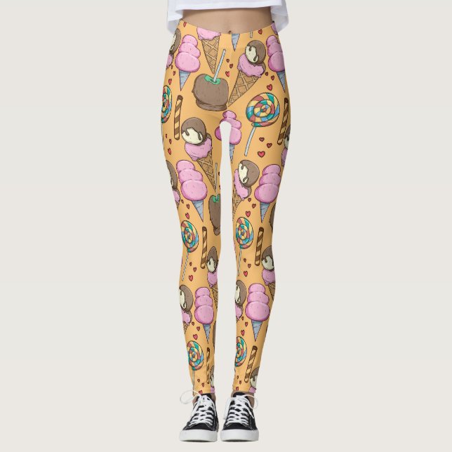 Legging Ice cream pattern | Lollies pattern | lollipop 26 (Frente)