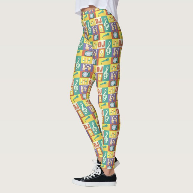 Legging Icônica de Jockey de Disco Profissional Projetada (Esquerda)