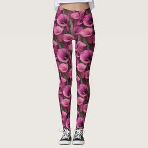 Legging Ideias de Presentes de Flores de Lírios Calla de M
