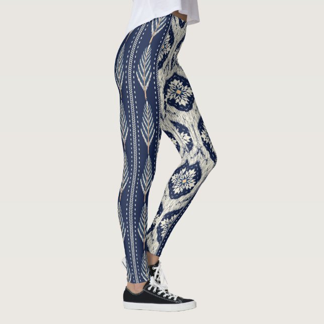 Legging Ikat Floral Paisley Pattern (Direita)