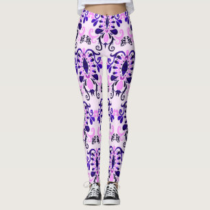 Legging Ikat Watercolor: Étnica Tribal Sem Olhos