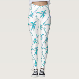 Legging Ilha azul beachy da palmeira