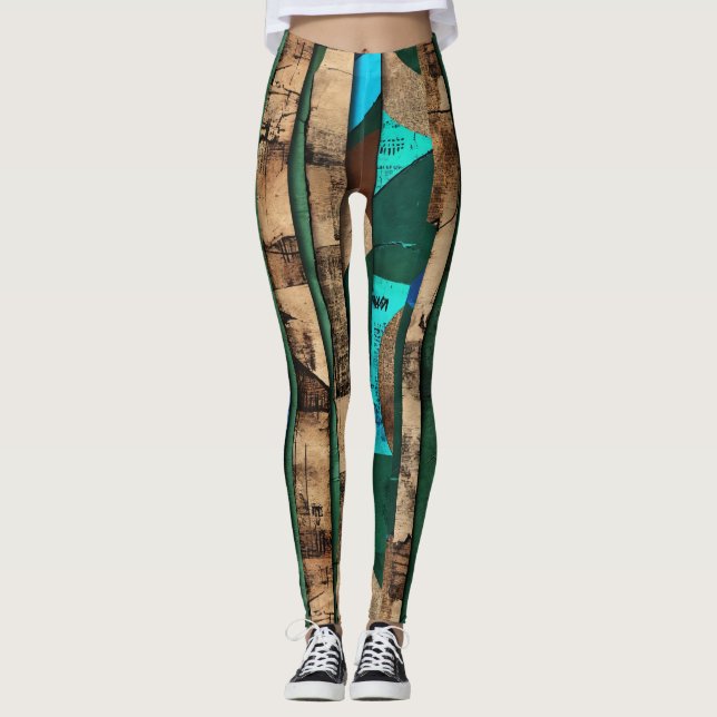 Legging Ilha Caribe Africana de Luxo sofisticada (Frente)