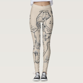 Legging Ilha de tesouro perdido