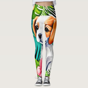 Legging Ilha Puppy: Amigo Floral