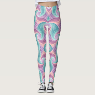 Legging Ilusão de Profundidade Fluida Sonhadora Suave e