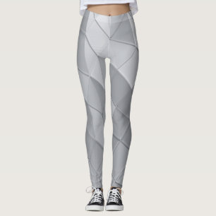 Legging ilusão óptica geométrica abstrato desnivelada
