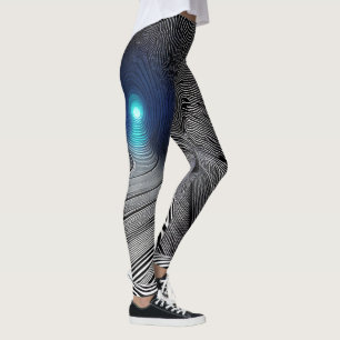 Legging Ilusões Ópticas De Impressão De Zebra,