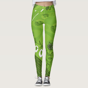 Legging Ilustração Bohemian Chintz Verde 2