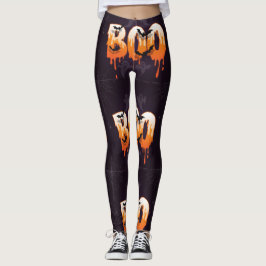 Legging Ilustração da Noite de Halloween