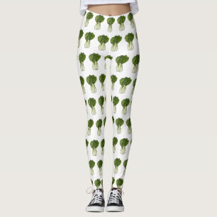 Legging Ilustração de desenho animado Bok choy