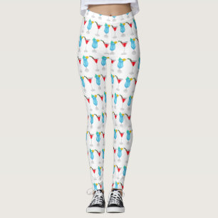 Legging Ilustração de desenho animado coquetel