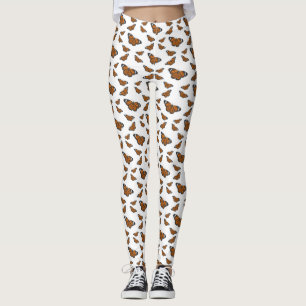 Legging Ilustração de desenho animado da borboleta monarca