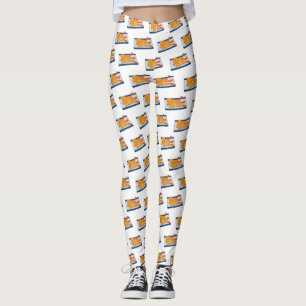 Legging Ilustração de desenho animado da tempura do Shrimp