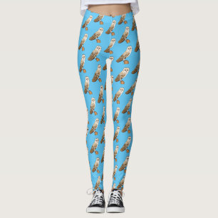 Legging Ilustração de desenho animado de ave-coruja-de-gal