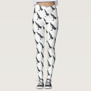 Legging Ilustração de desenho animado de aves maleáticas