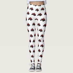 Legging Ilustração de desenho animado de bicicleta atv