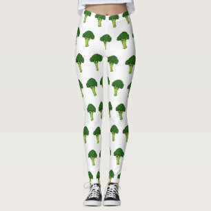 Legging Ilustração de desenho animado de brócolis