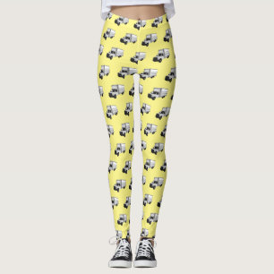 Legging Ilustração de desenho animado de caminhão