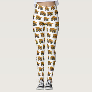 Legging Ilustração de desenho animado de caminhão Haul