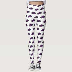 Legging Ilustração de desenho animado de caminhão semirreb