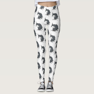 Legging Ilustração de desenho animado de catfish 